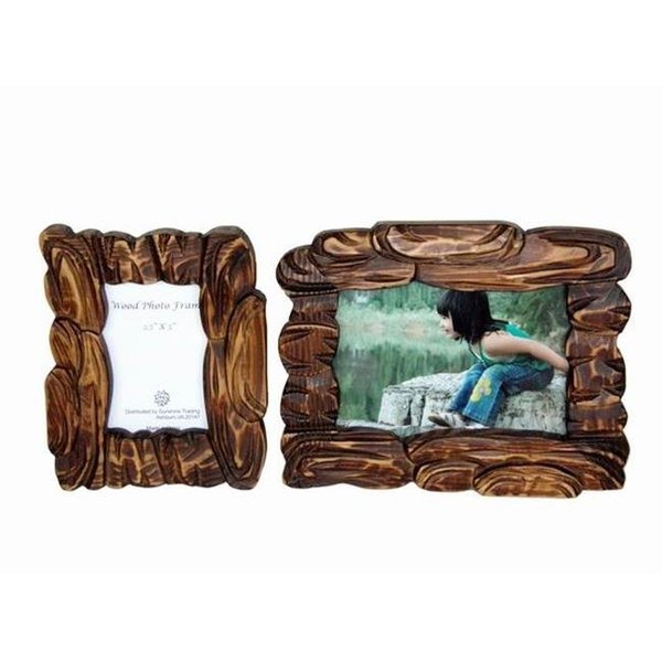 Sunshine Trading Sunshine Trading ST-17-5 Handmade Wood Photo Frame - 3.5 x 5 Inch ST-17-5